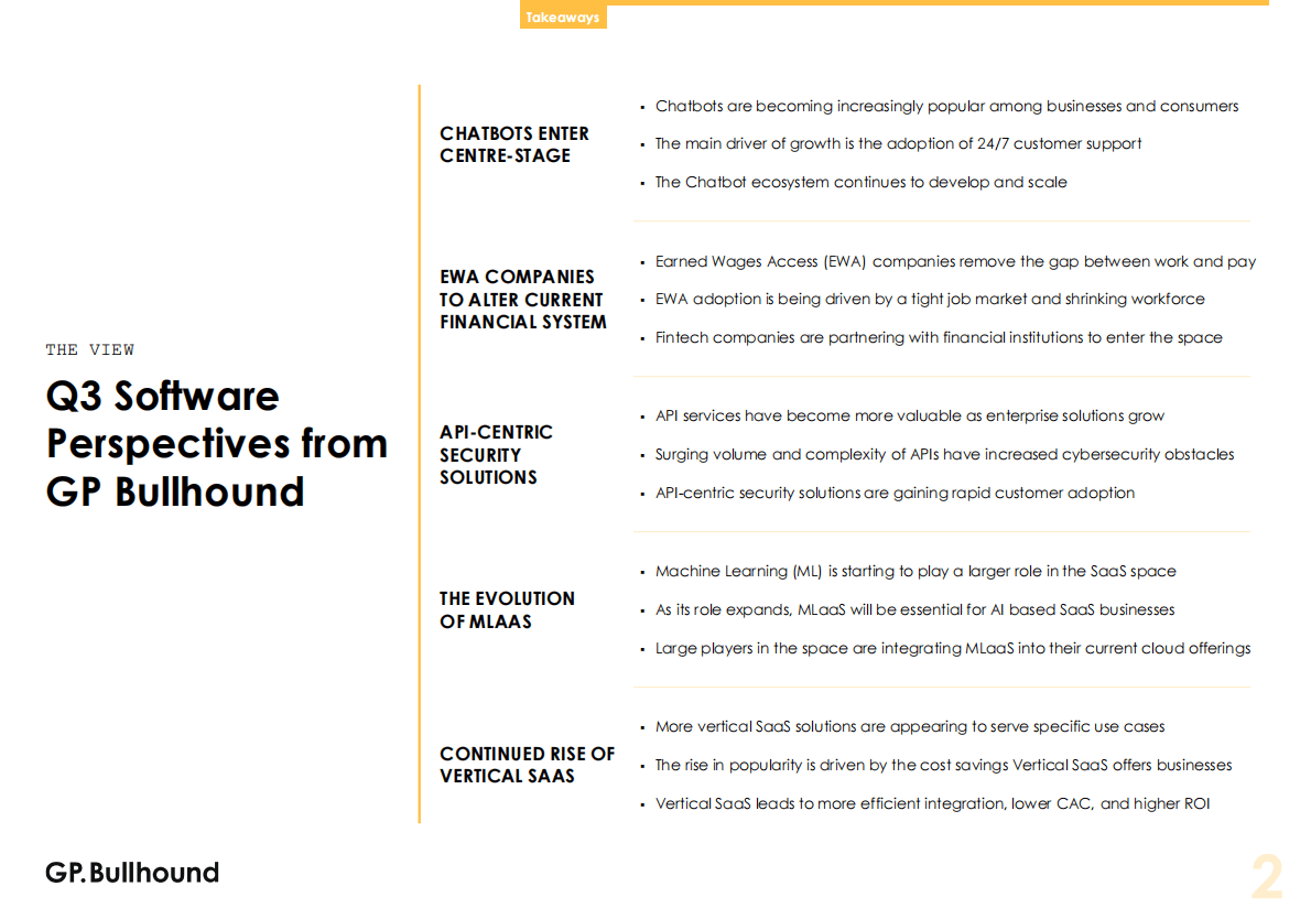 GP Bullhound：2022年第三季度全球软件报告【英文版】 第2页