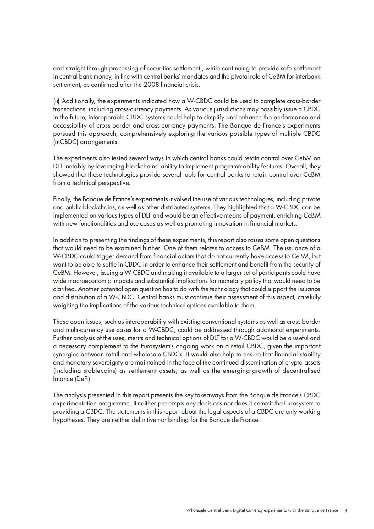 法兰西银行：批发型中央银行数字货币实验报告【英文版】 第4页