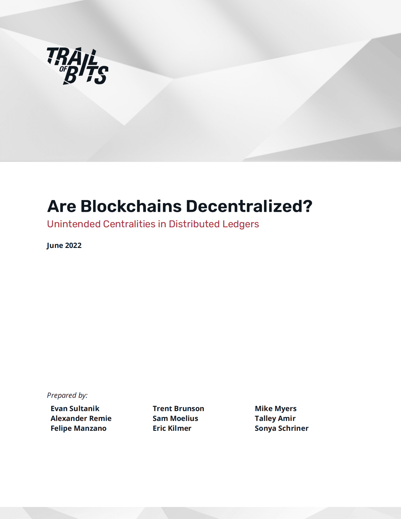 美国国防高级研究计划局报告：区块链真的是去中心化吗？ 第1页