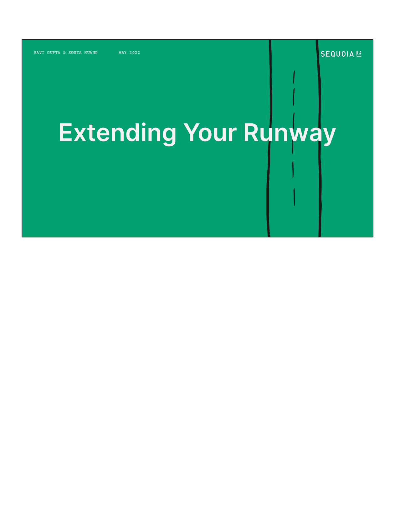 红杉资本：危机之下如何延长赛道【英文版】 第1页