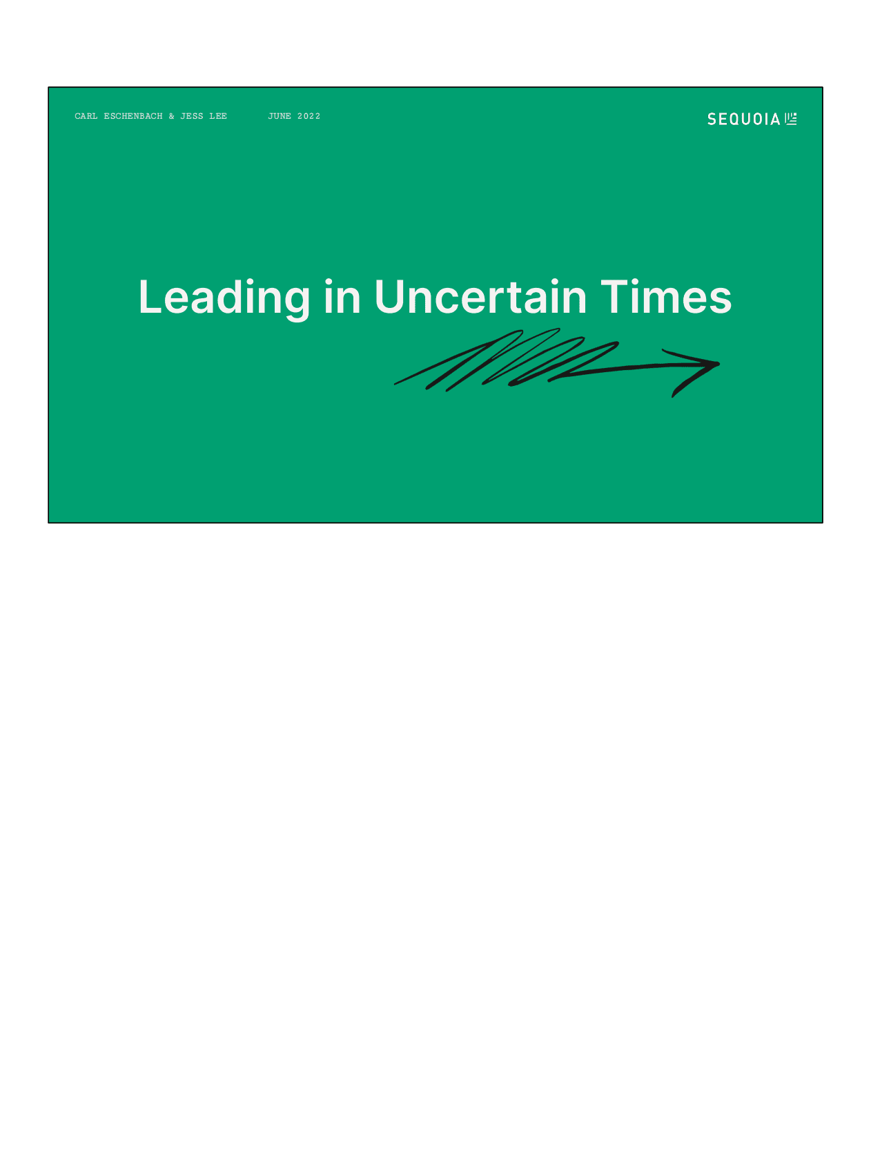 红杉资本：在不确定的时机下的领导力【英文版】 第1页