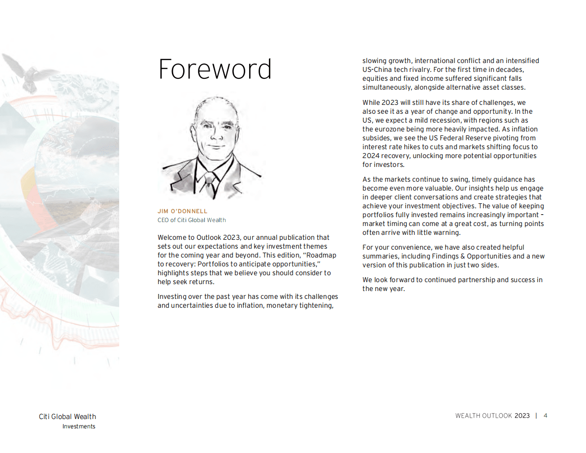 花旗银行：2023年财富展望报告（英） 第4页