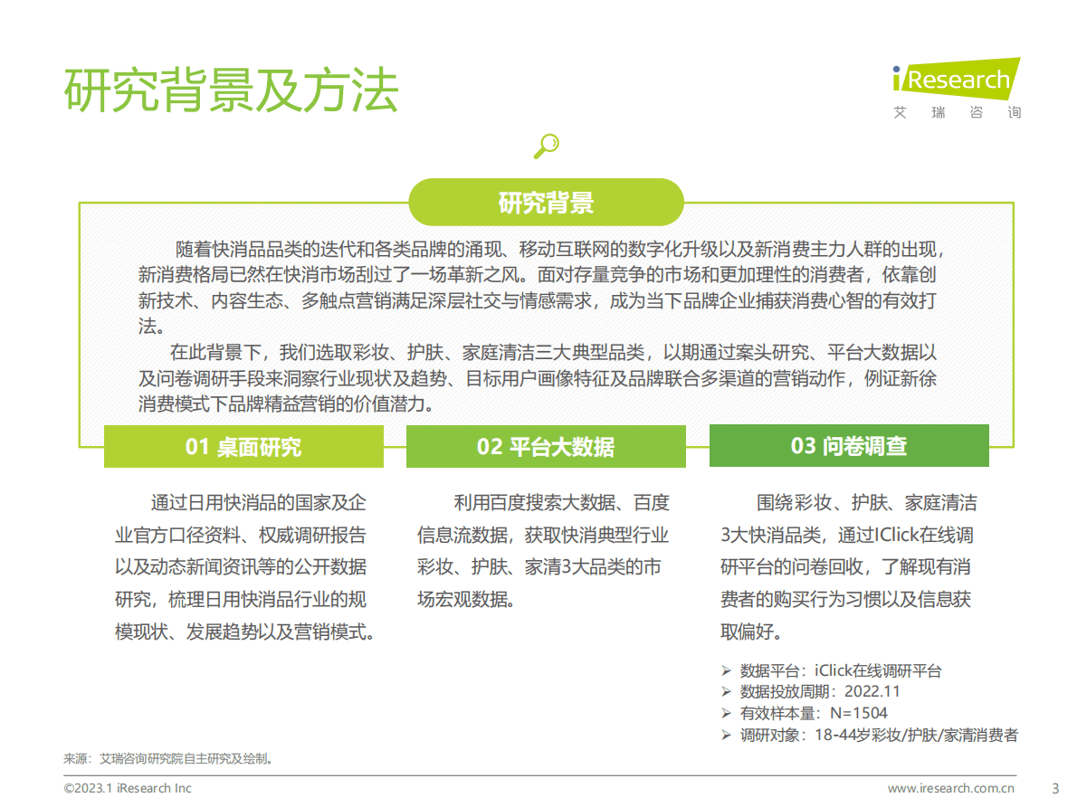 艾瑞咨询：2023年美妆和家清产品消费者洞察报告 第3页