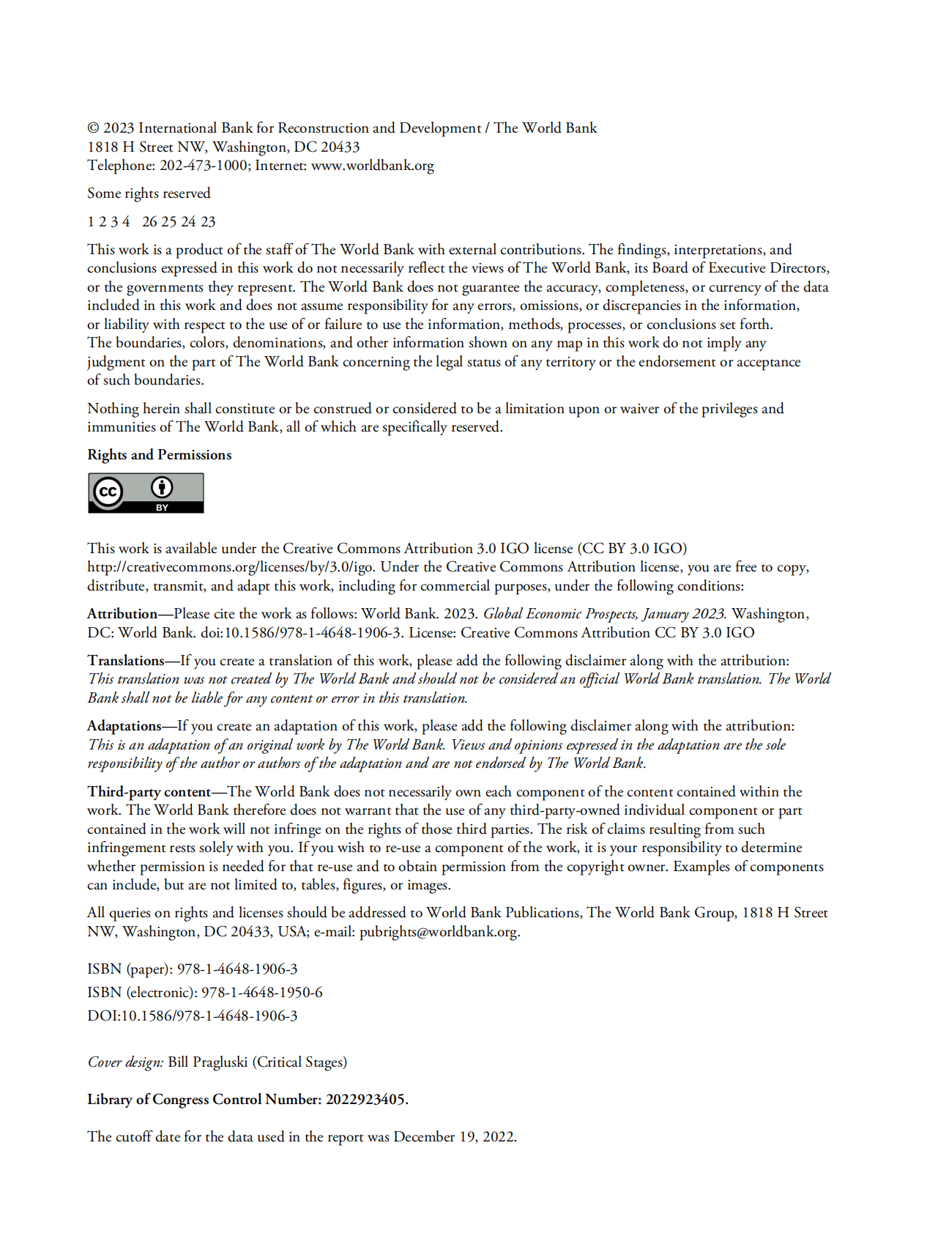 世界银行：2023年1月全球经济展望【英文版】 第6页