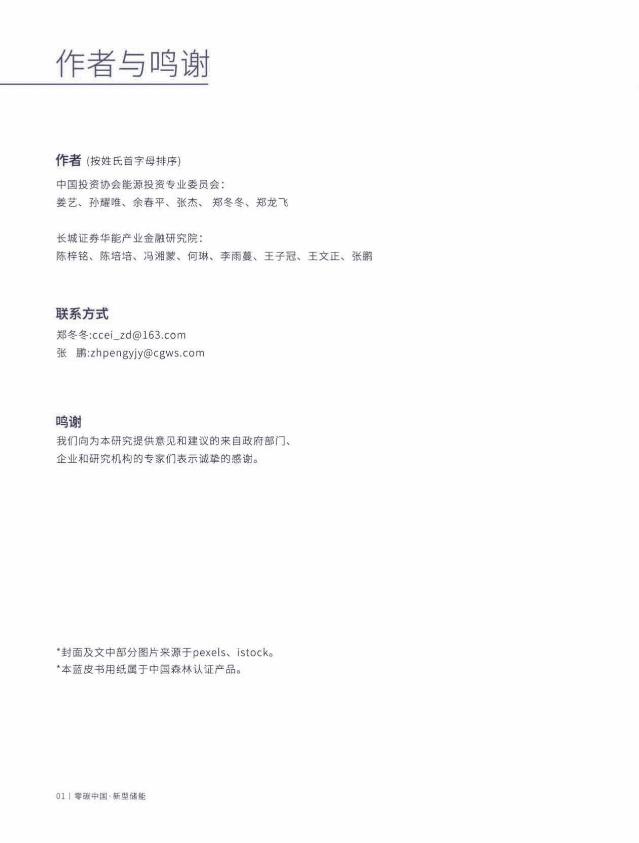 中国投资协会：零碳中国·新型储能蓝皮书执行摘要（2022版） 第2页