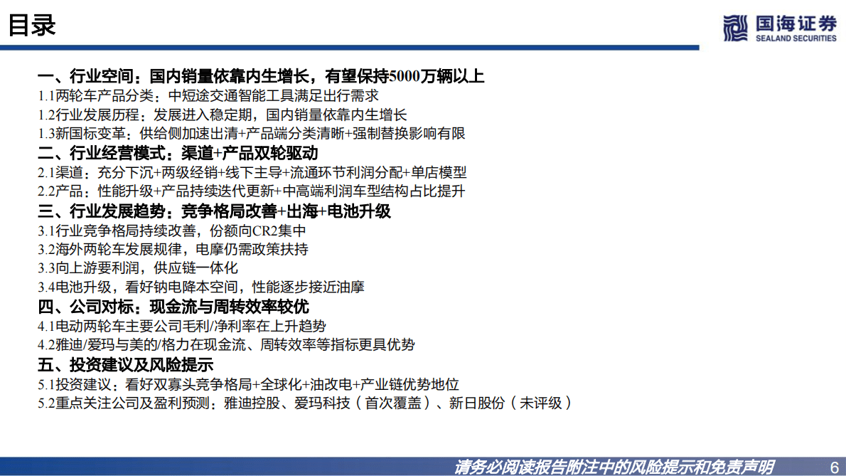 两轮车三部曲系列之电动两轮车：电动两轮车行业报告：全球化与“油改电” 第6页