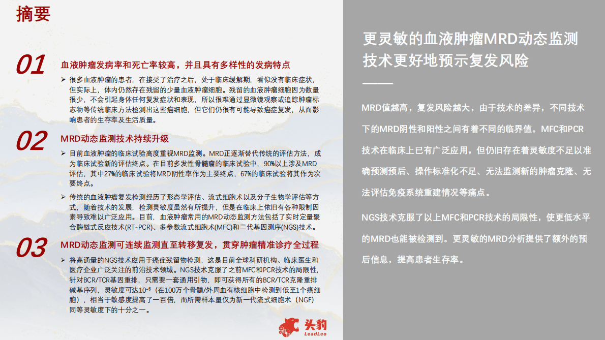 血液肿瘤MRD动态监测研究及伴随诊断方案 第2页