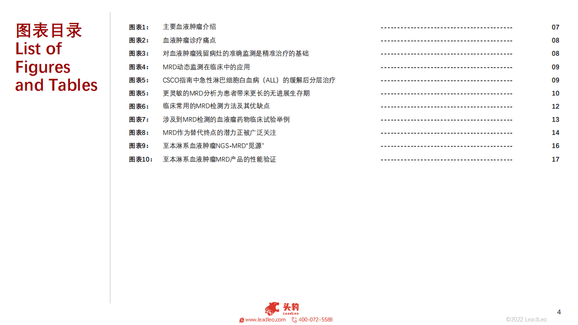 血液肿瘤MRD动态监测研究及伴随诊断方案 第4页
