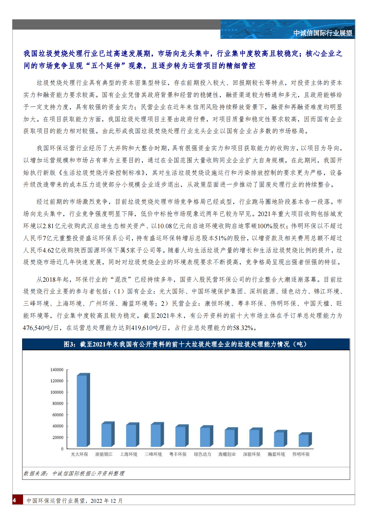 中诚信：中国环保运营行业 第4页