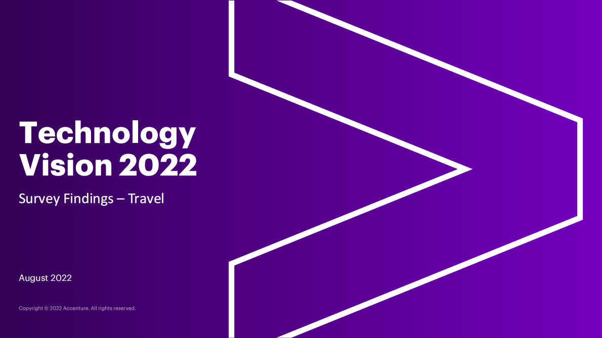 埃森哲：2022年科技愿景之旅游【英文版】 第1页