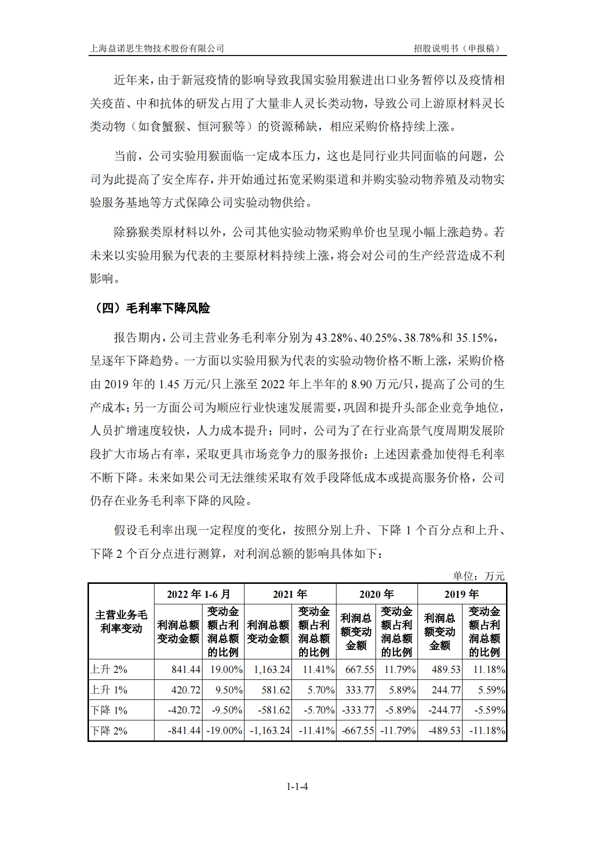 上海益诺思生物技术股份有限公司上交所科创板IPO上市招股说明书 第5页