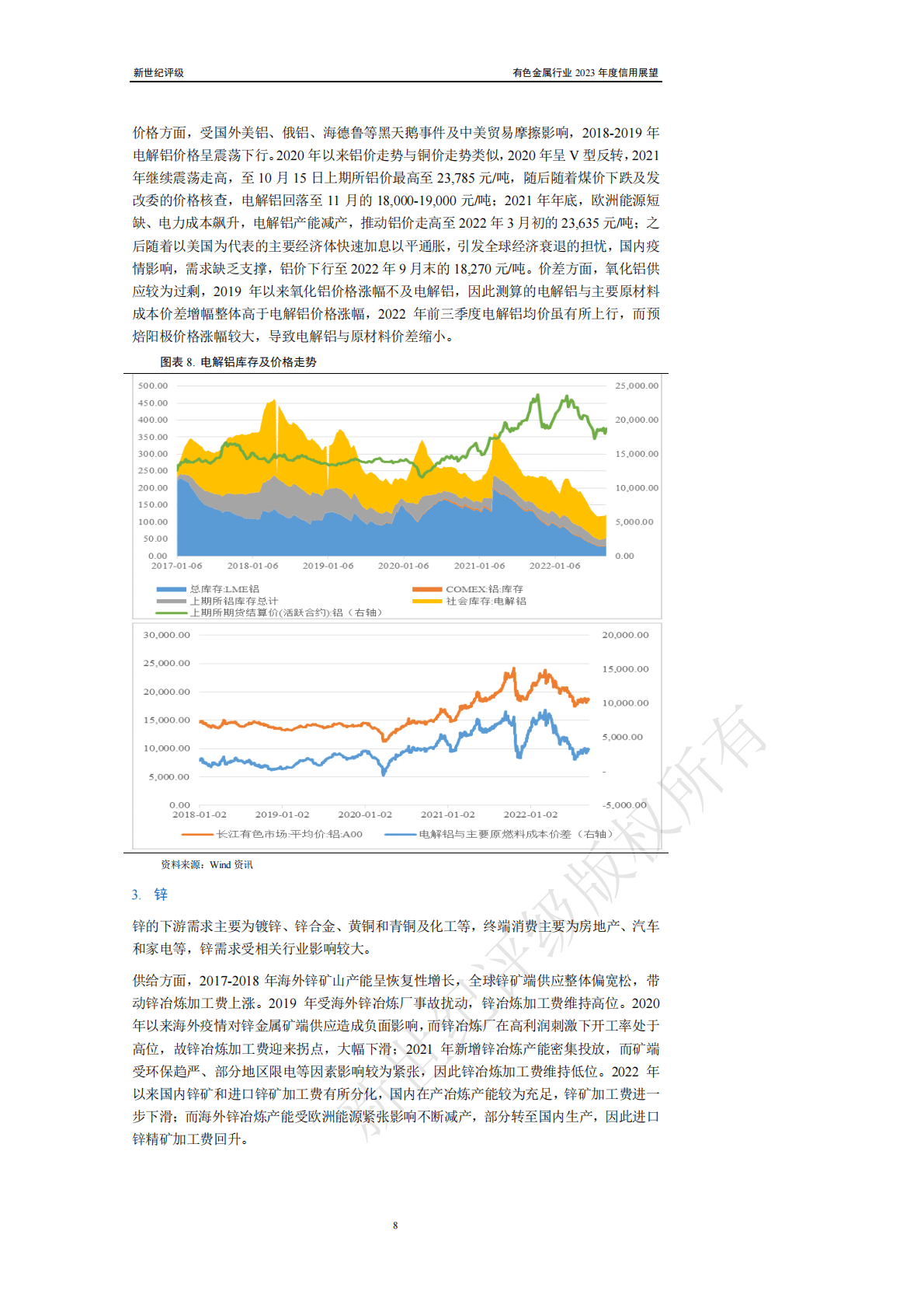 新世纪评级：有色金属行业2023年度信用展望 第8页