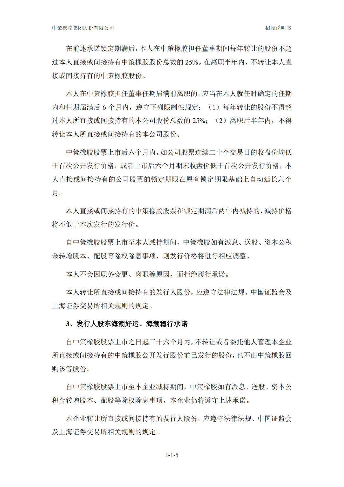 中策橡胶集团股份有限公司上交所主板IPO上市招股说明书 第5页