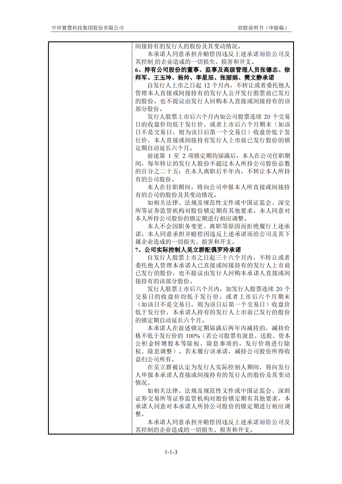 中环寰慧科技集团股份有限公司深交所主板IPO上市招股说明书 第4页