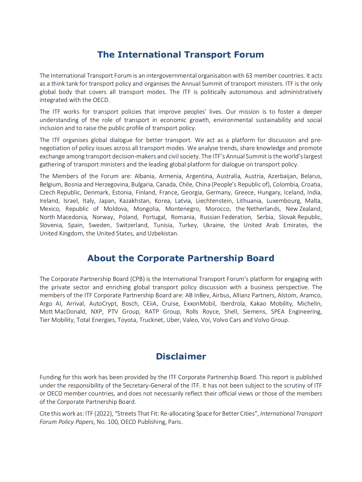 ITF：适合的街道：为更好的城市重新分配空间【英文版】 第3页