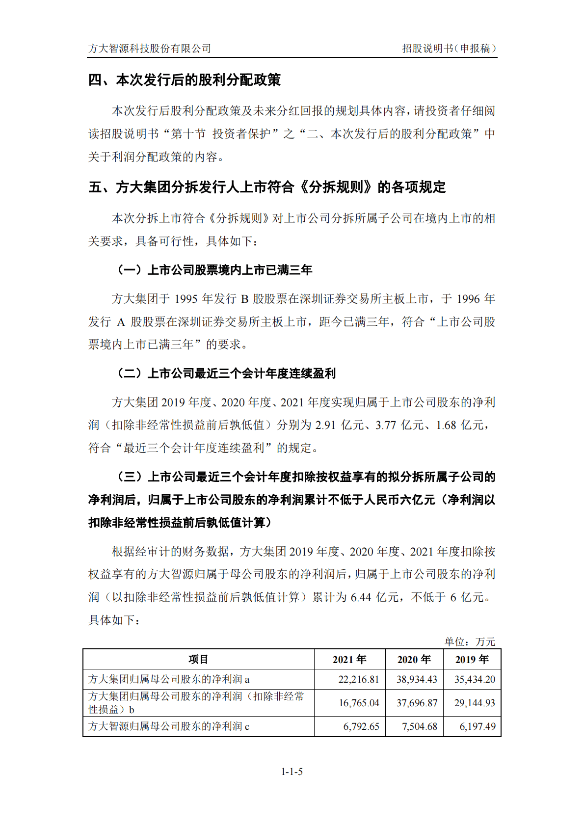 方大智源科技股份有限公司深交所创业板IPO上市招股说明书 第6页