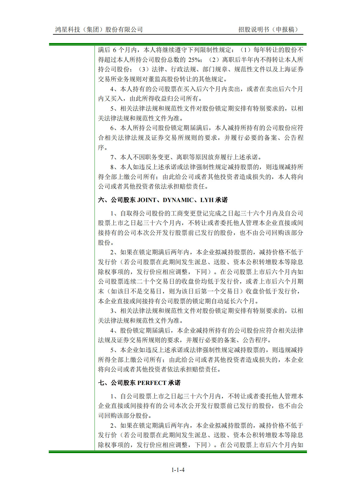 鸿星科技(集团)股份有限公司上交所主板IPO上市招股说明书 第5页