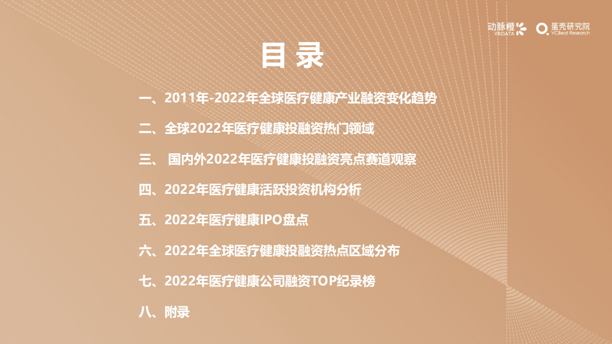 动脉橙：2022年全球医疗健康产业资本报告 第5页