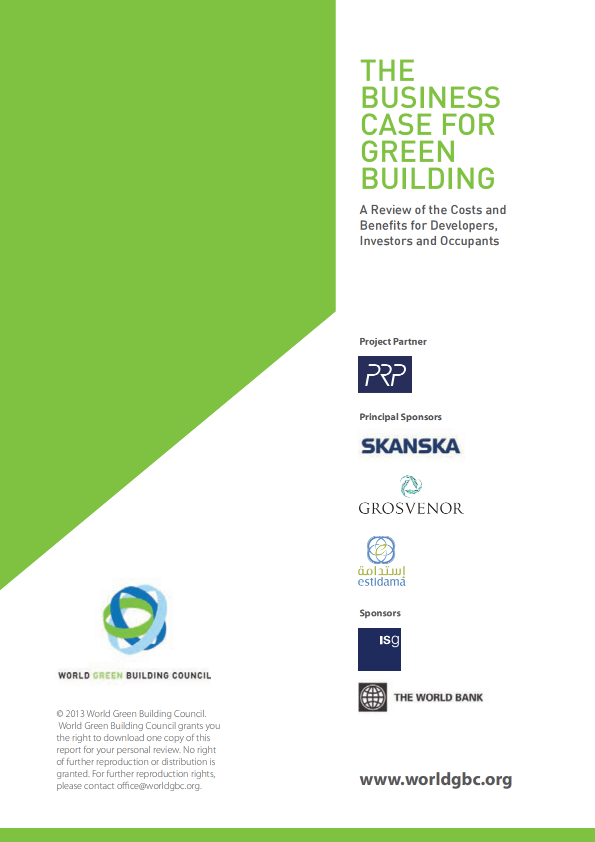 世界绿色建筑协会：绿色建筑的商业案例：开发商、投资者和住户的成本和收益【英文版】 第2页