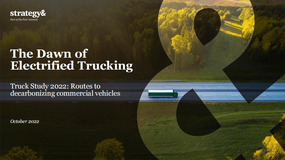 普华永道：电气化卡车的黎明【英文版】 第1页