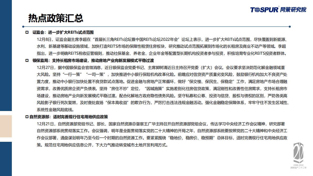 同策研究院：2022年12月全国商品住宅市场交易月报 第6页