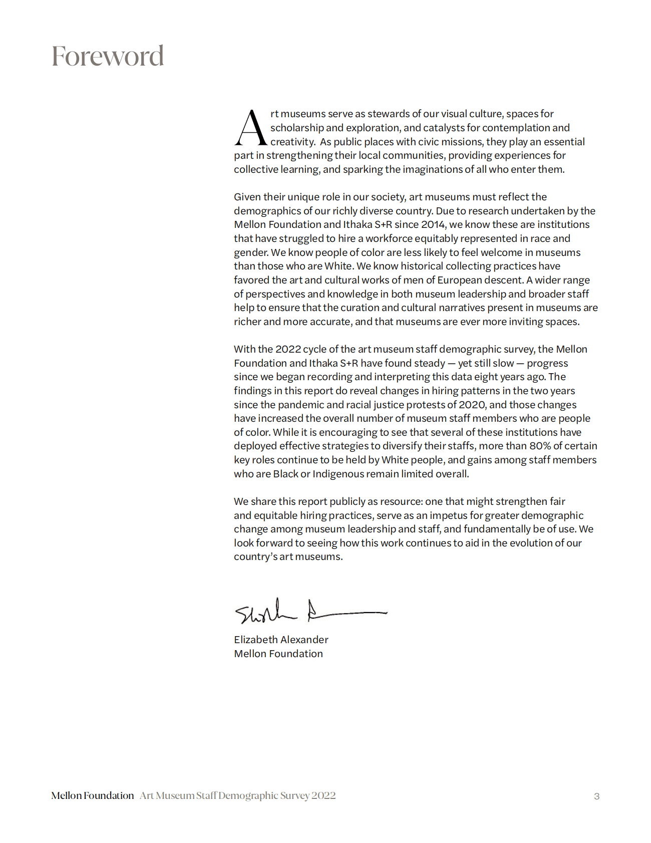 ITHAKA：2022年北美艺术馆机构员工调查报告【英文版】 第3页