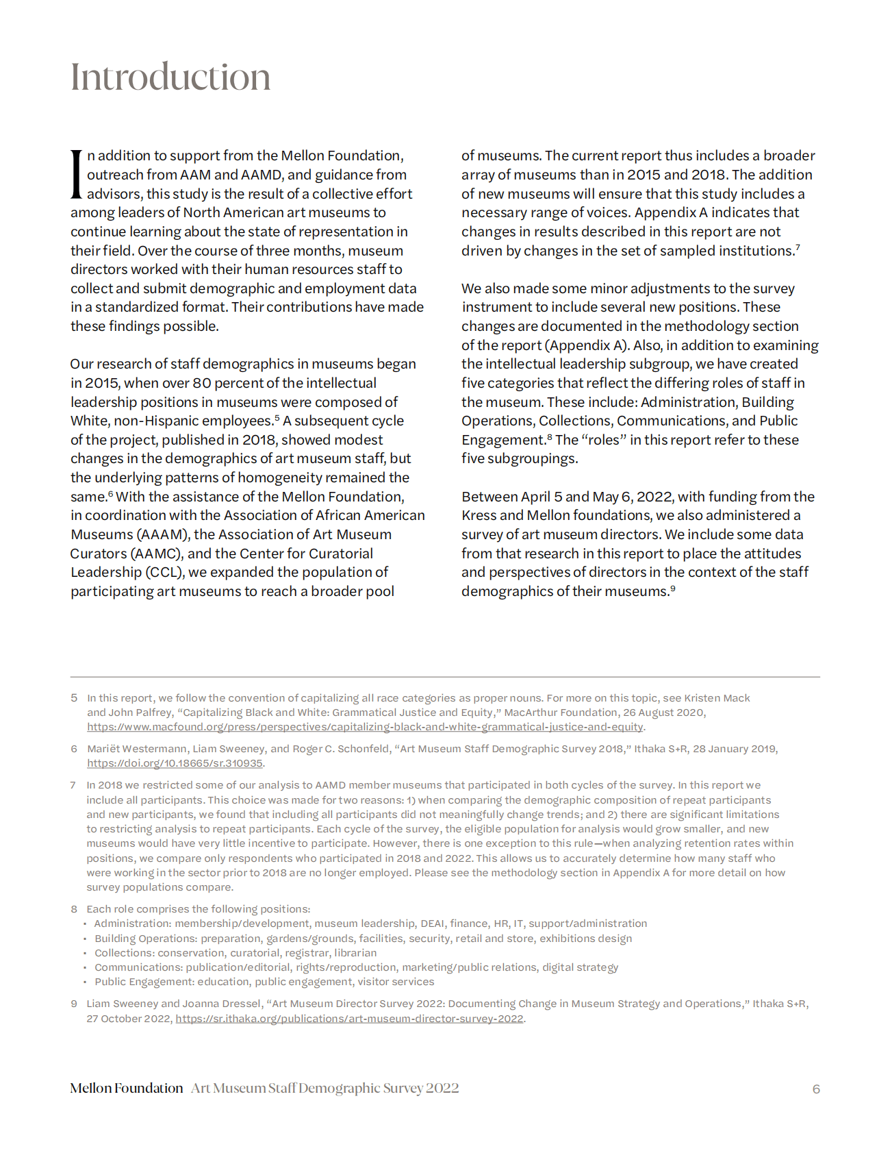 ITHAKA：2022年北美艺术馆机构员工调查报告【英文版】 第6页