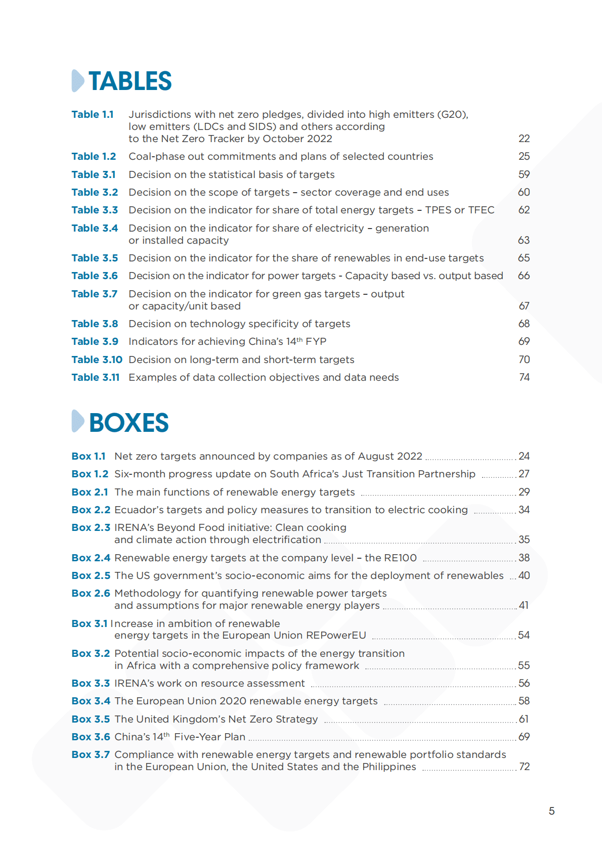 国际可再生能源署（IRENA）：2022年可再生能源目标：设计指南报告【英文版】 第5页