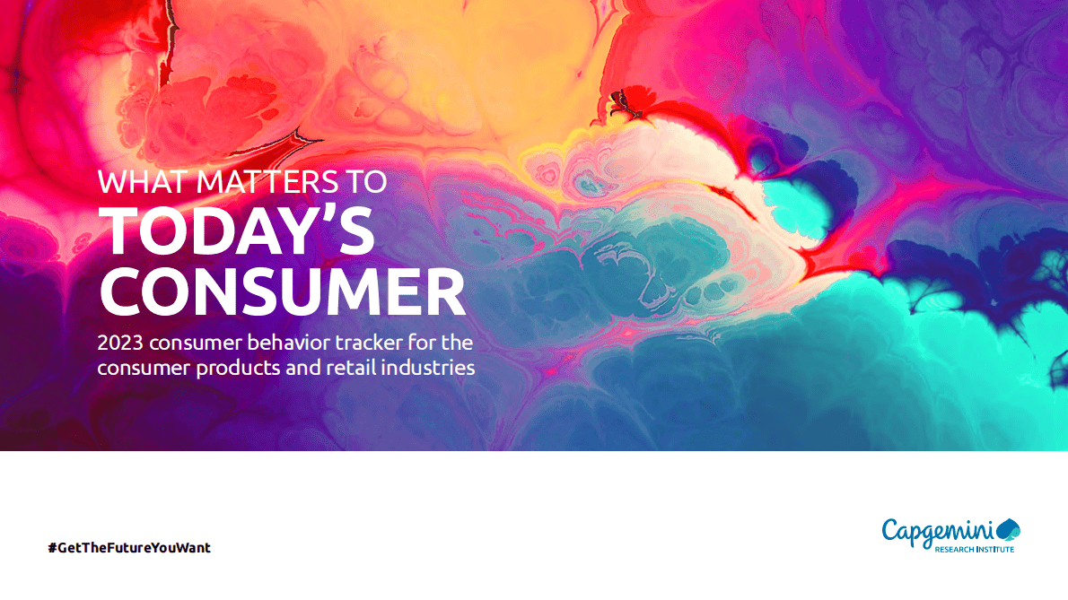 凯捷：2023消费品和零售行业消费者行为追踪【英文版】 第1页
