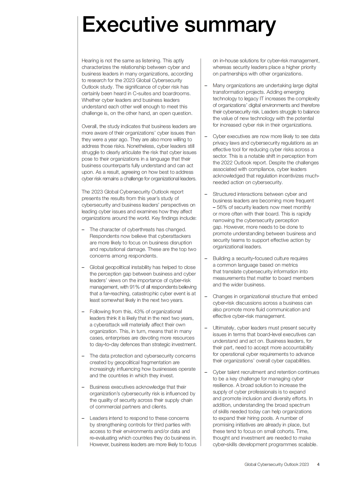 世界经济论坛：2023年全球网络安全展望【英文版】 第4页