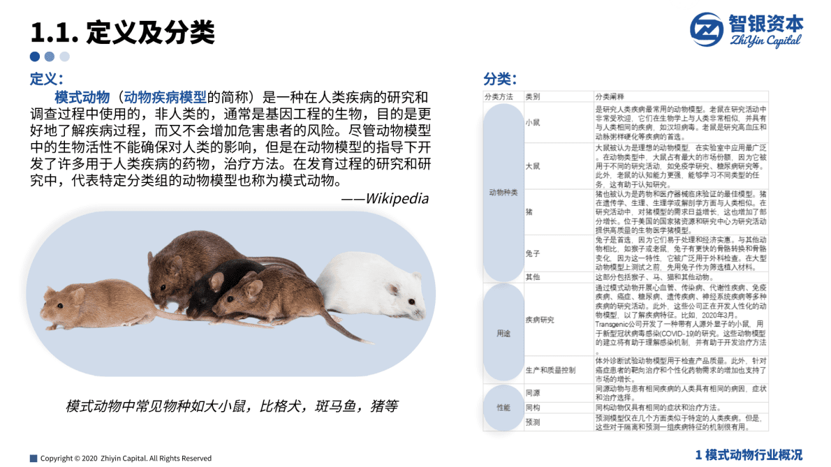 智银资本：模式动物相关产业分析报告 第3页