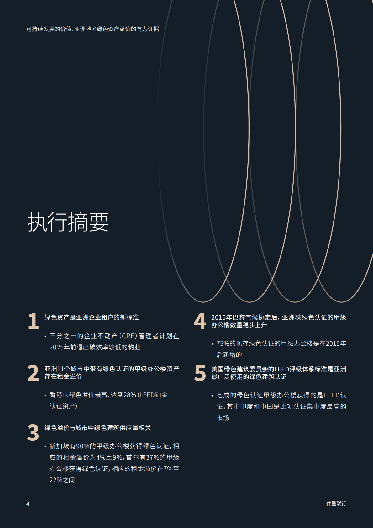 仲量联行：可持续发展的价值：亚洲地区绿色资产溢价的有力佐证 第4页