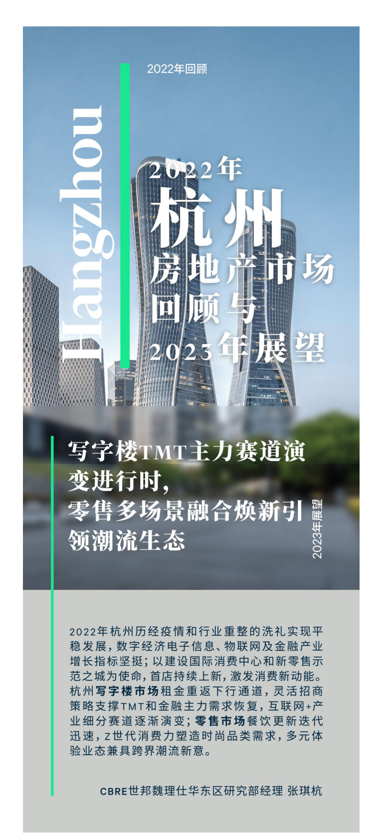 2022年杭州房地产市场回顾与2023年展望 第1页
