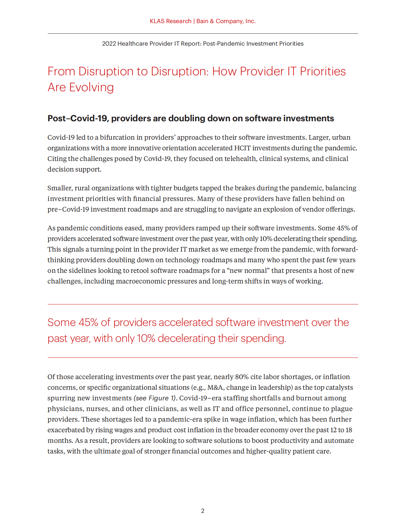 贝恩：2022年医疗保健提供商IT报告【英文版】 第4页