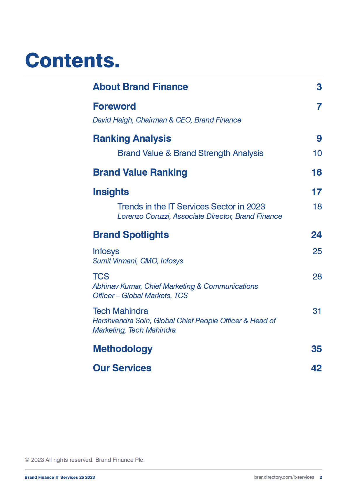 Brand：2023年全球最有价值IT服务品牌25强【英文版】 第2页