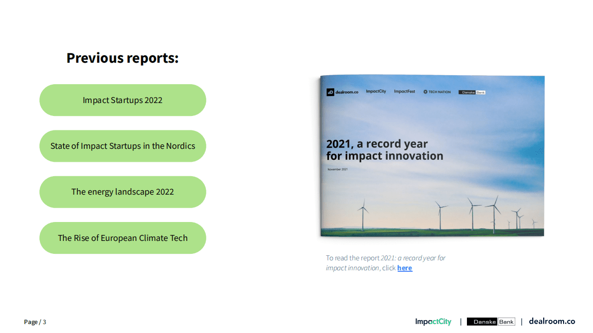Dealroom：初创公司的影响和风险投资2022【英文版】 第3页