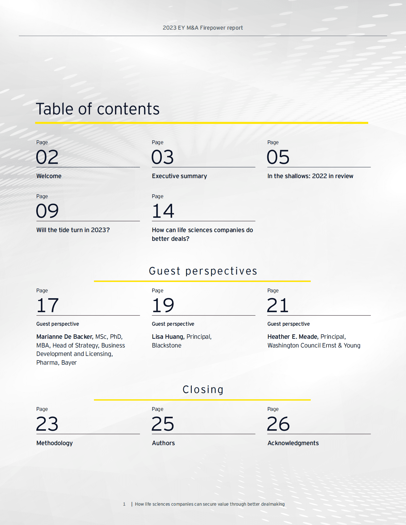 EY：2023年并购火力报告 第2页
