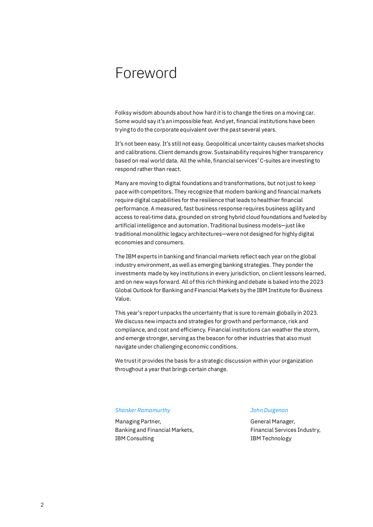 IBM：2023年全球银行和金融市场展望【英文版】 第6页