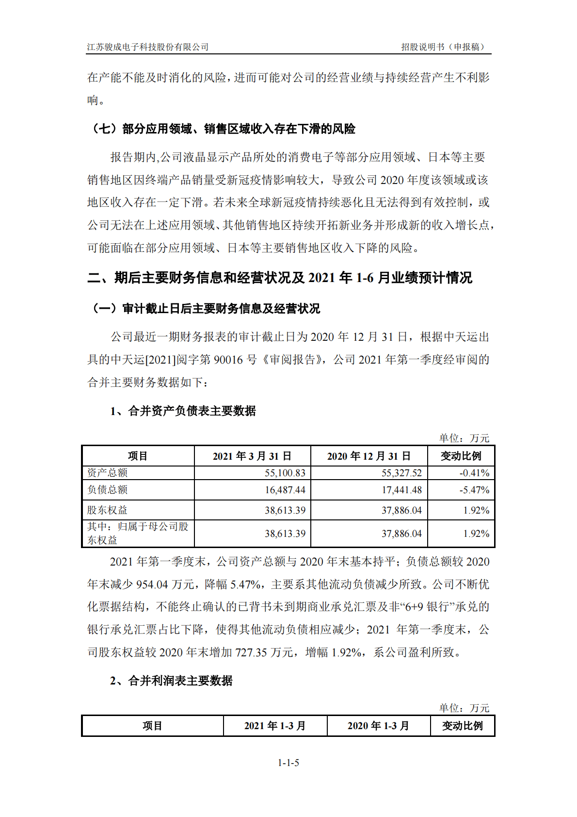 江苏骏成电子科技股份有限公司深交所创业板IPO上市招股说明书 第6页
