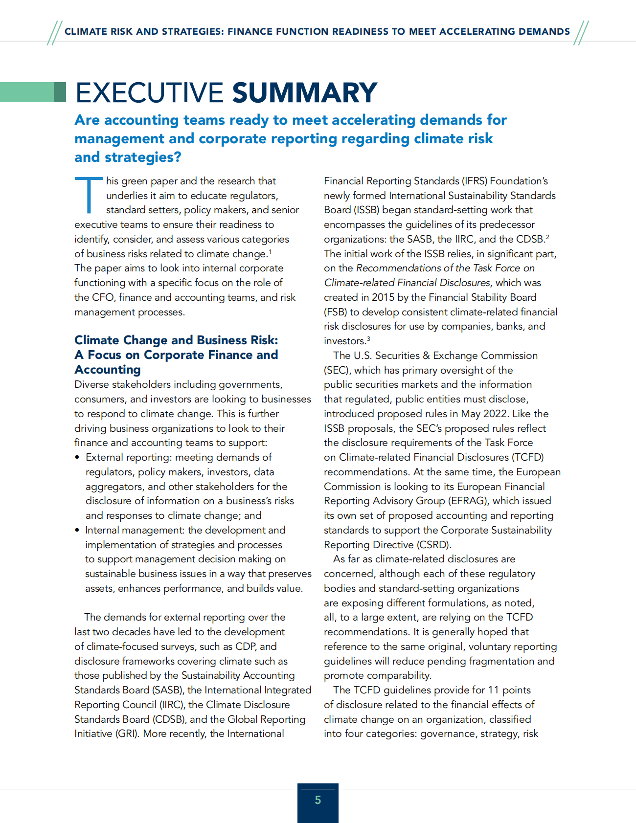 IMA：气候变化与应对策略：财务团队如何为满足日益增长的企业风险管理需求做好准备【英文版】 第5页