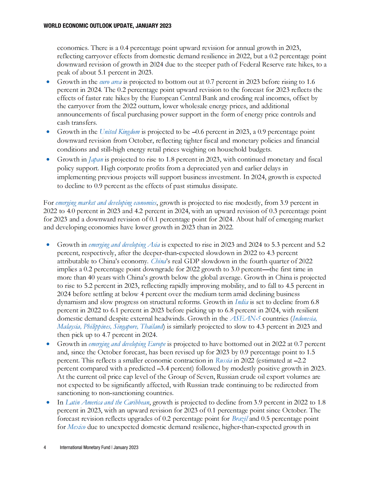国际货币基金组织：2023年1月世界经济展望【英文版】 第5页