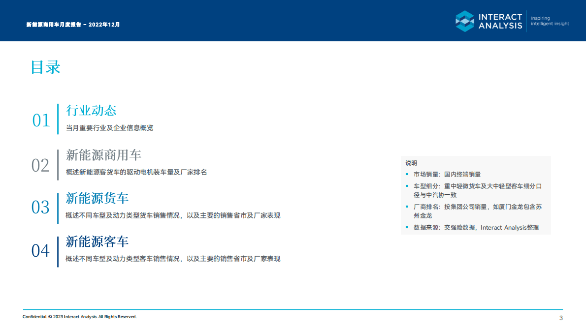 Interact Analysis：2022年12月中国新能源商用车月报 第3页