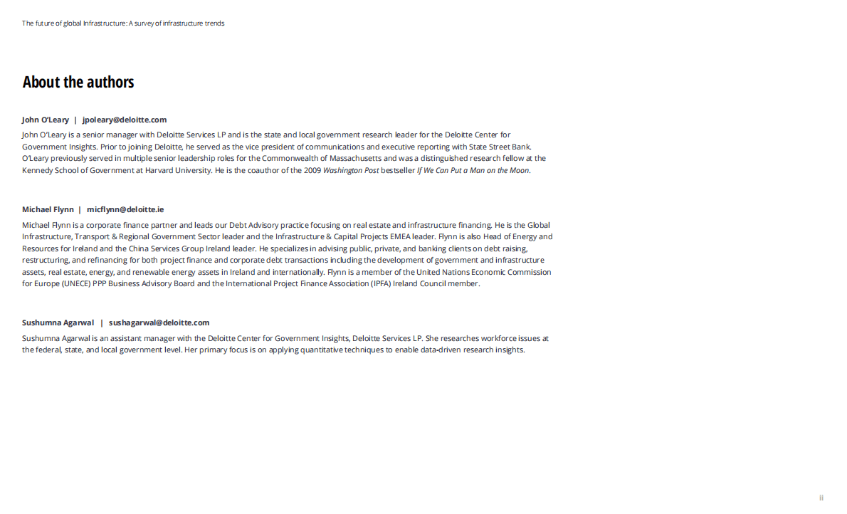 德勤：全球基础设施的未来【英文版】 第2页