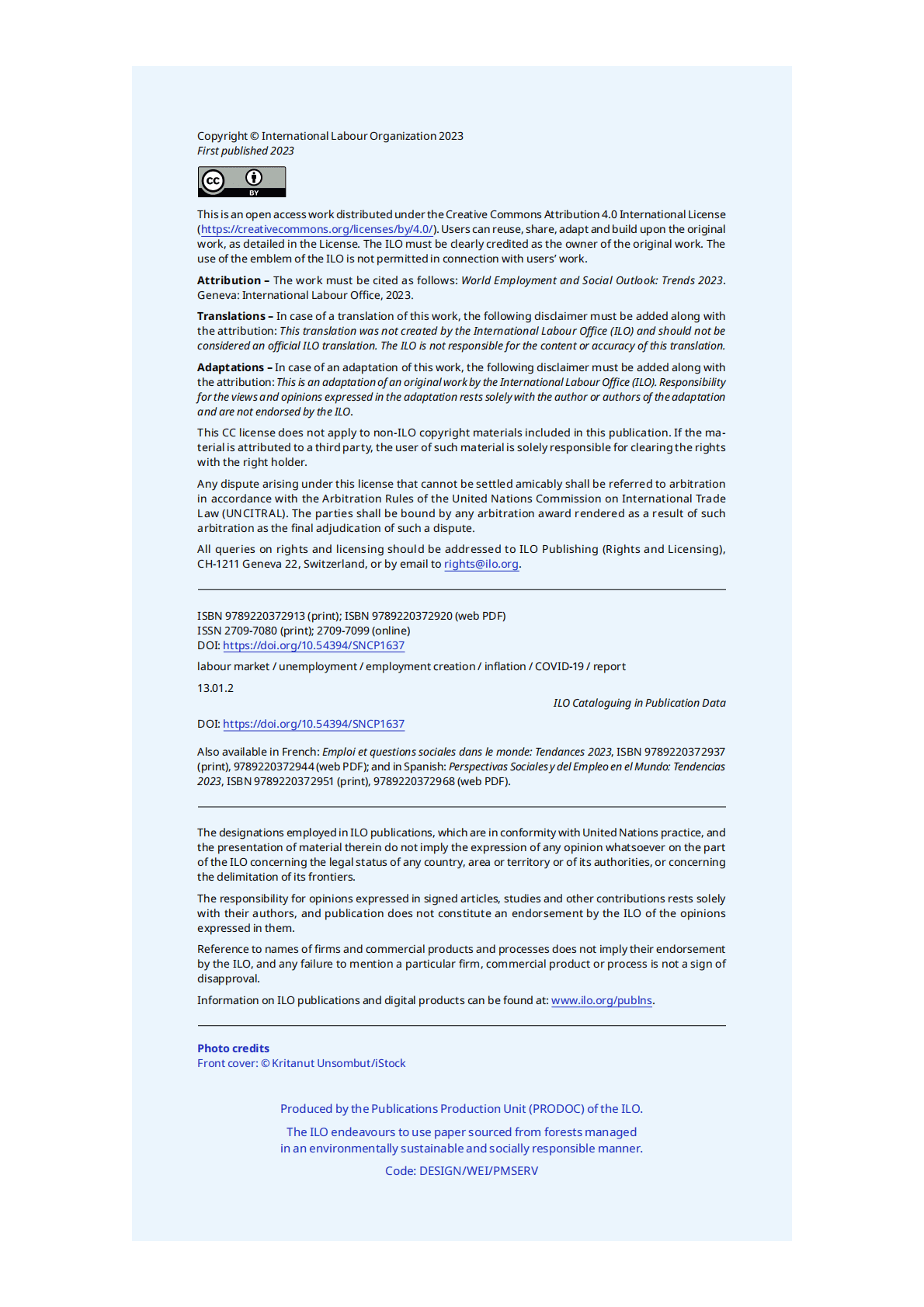 国际劳工组织：世界就业和社会展望：2023年趋势报告【英文版】 第4页