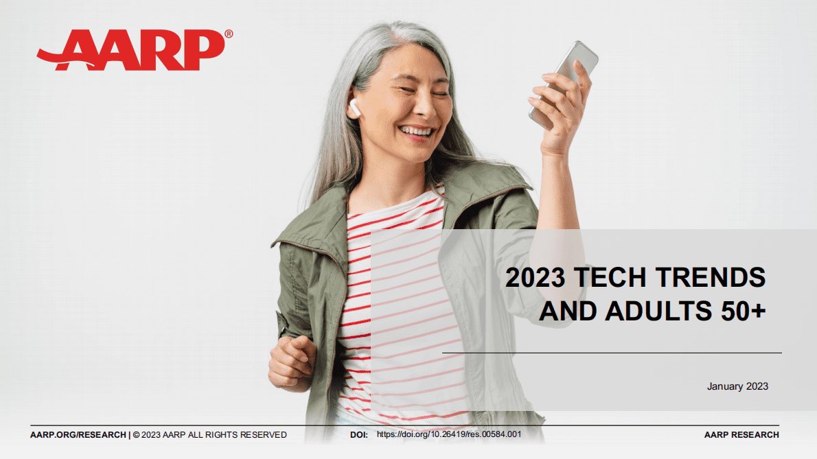 AARP：2023年技术趋势和50岁以上成年人【英文版】 第1页