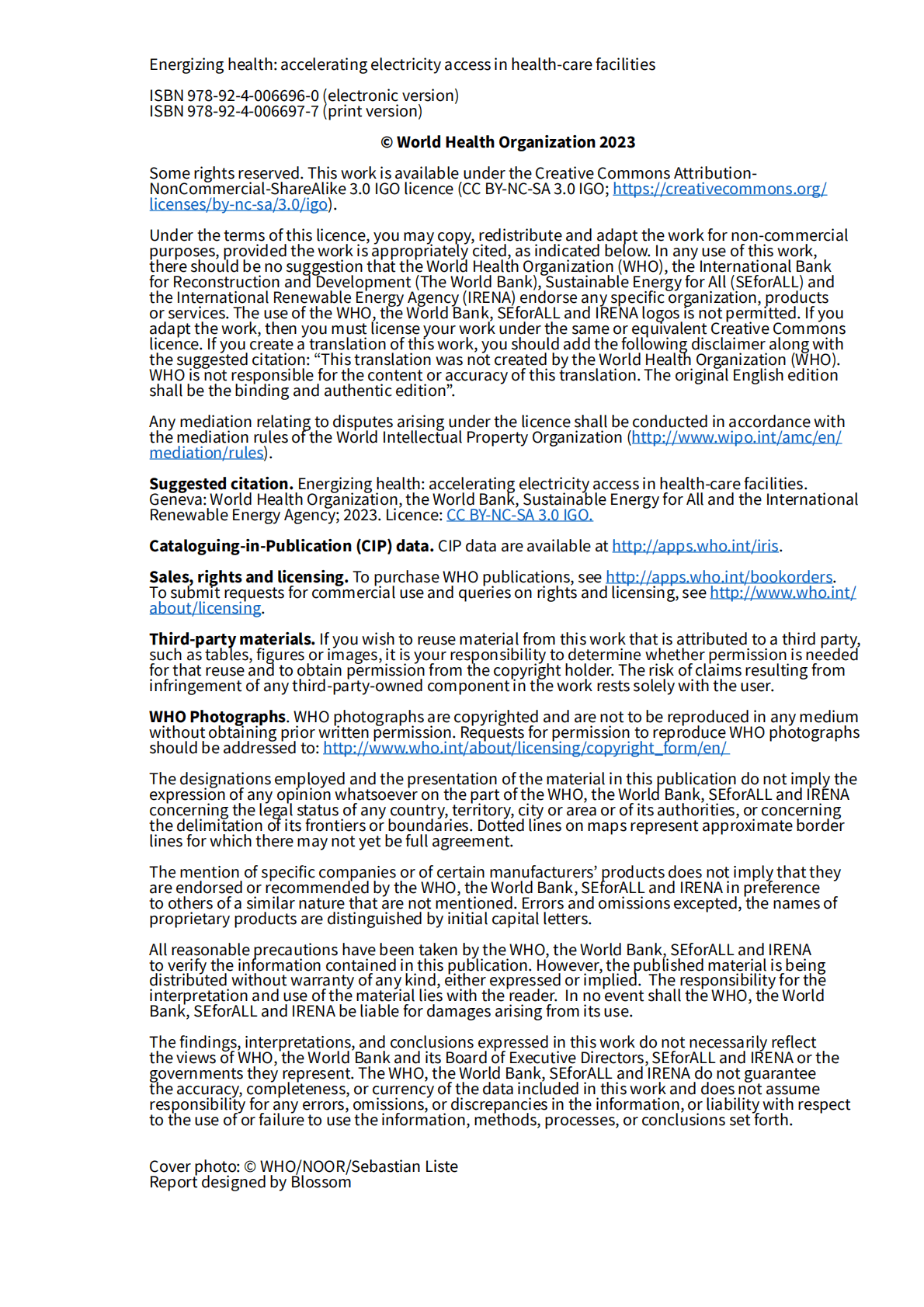 世界卫生组织：激发健康活力：加速医疗设施的电力供应报告【英文版】 第4页