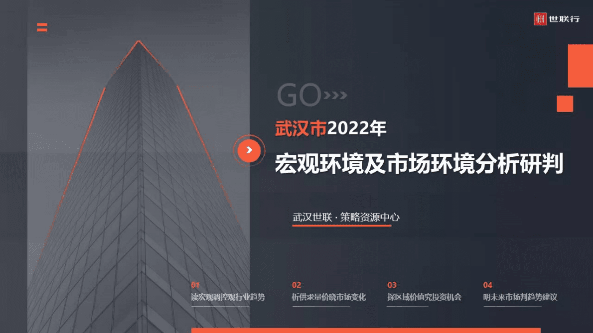 世联行：武汉市2022年宏观环境及市场环境分析研判报告 第1页