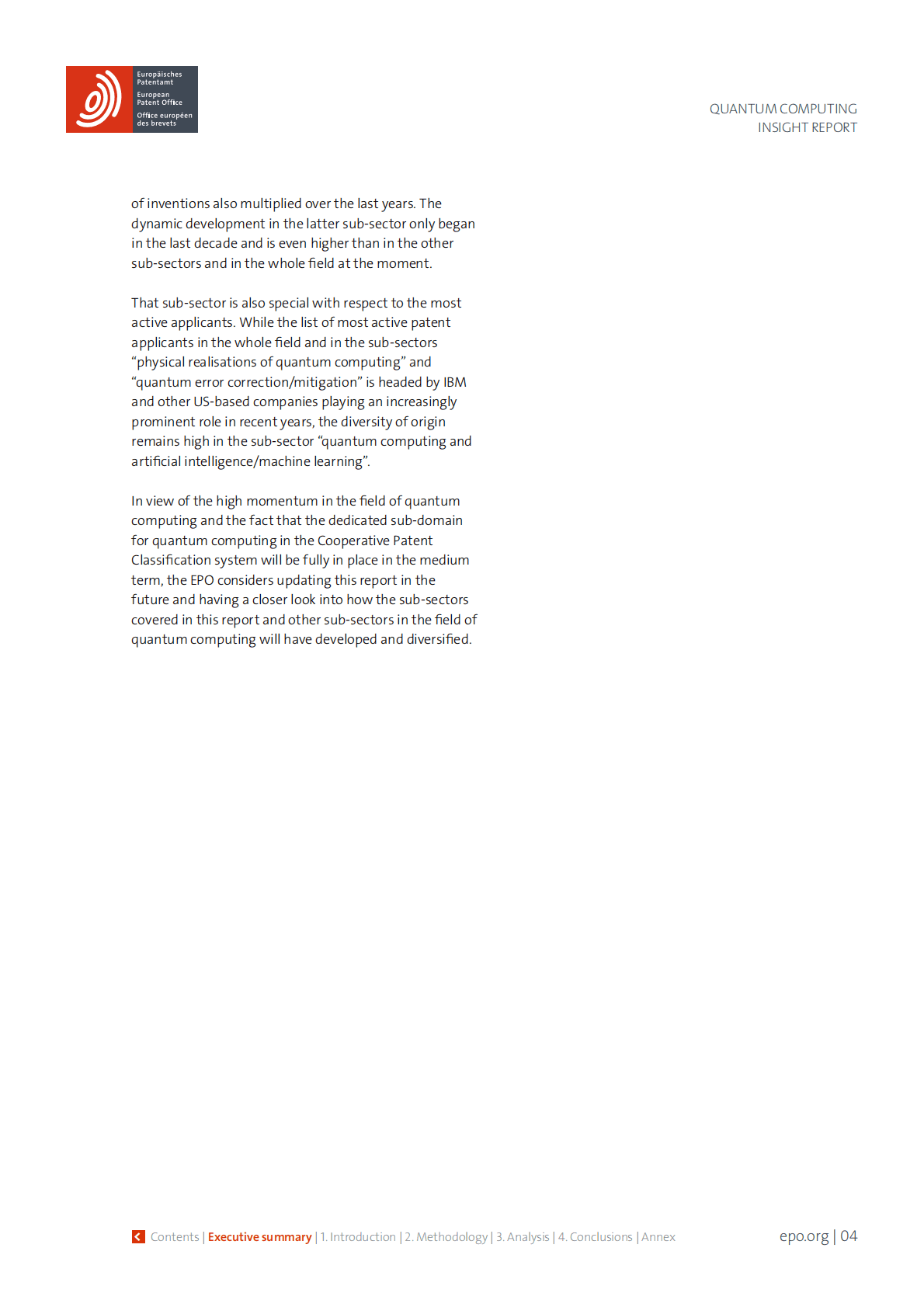 欧洲专利局：2023年量子技术专利洞察报告【英文版】 第4页
