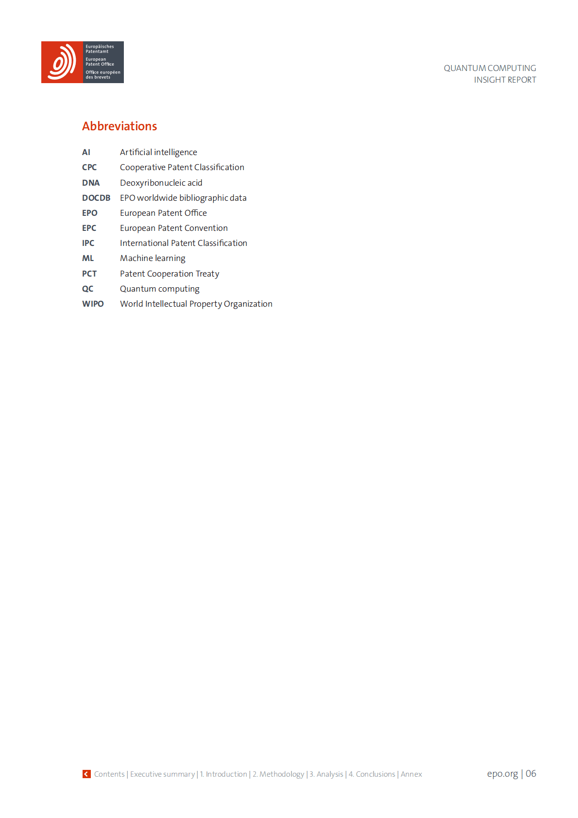 欧洲专利局：2023年量子技术专利洞察报告【英文版】 第6页
