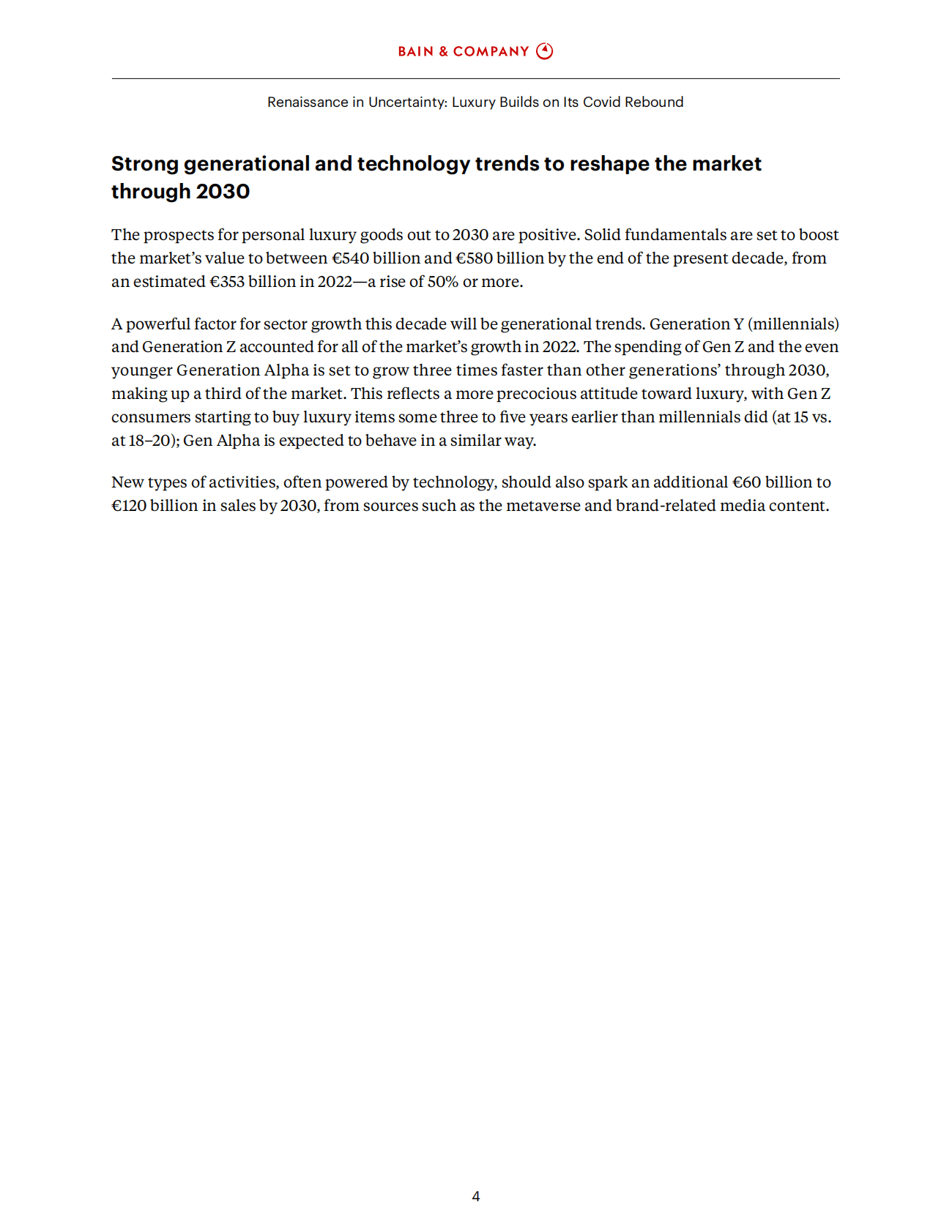 贝恩：2023全球奢侈品市场研究预测（英） 第6页